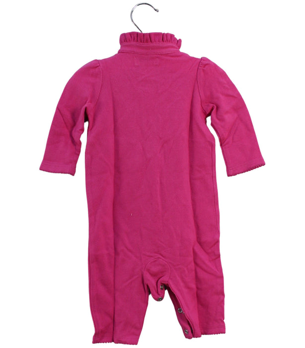 A Pink Long Sleeve Jumpsuits from Ralph Lauren in size 0-3M for girl. (Back View)