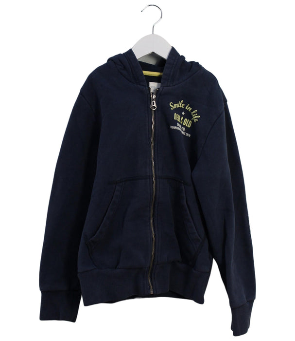 A Navy Zippered Sweatshirts from Diesel in size 9Y for boy. (Front View)