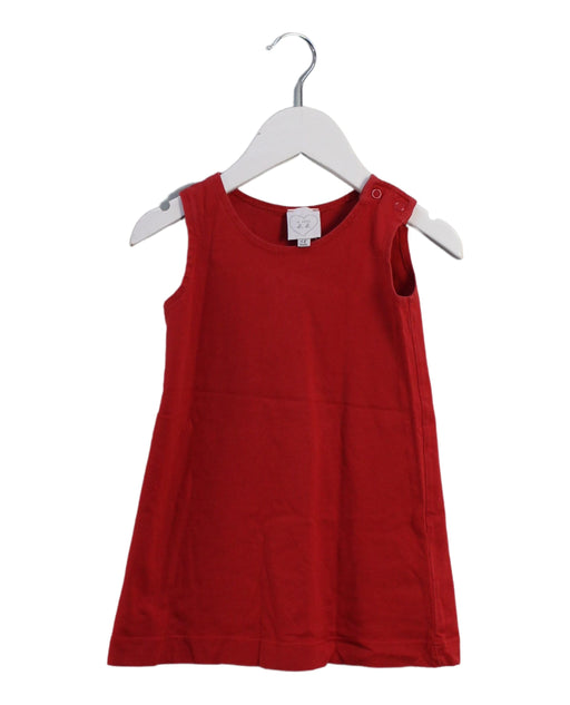 A Red Sleeveless Dresses from Agnes b. in size 12-18M for girl. (Front View)