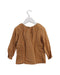 A Brown Long Sleeve Tops from Velveteen in size 4T for girl. (Back View)