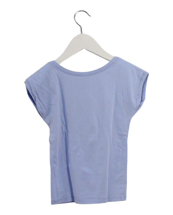 A Blue Short Sleeve T Shirts from Repetto in size 6T for girl. (Back View)