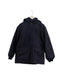 A Navy Rain Jackets from Petit Bateau in size 5T for boy. (Front View)