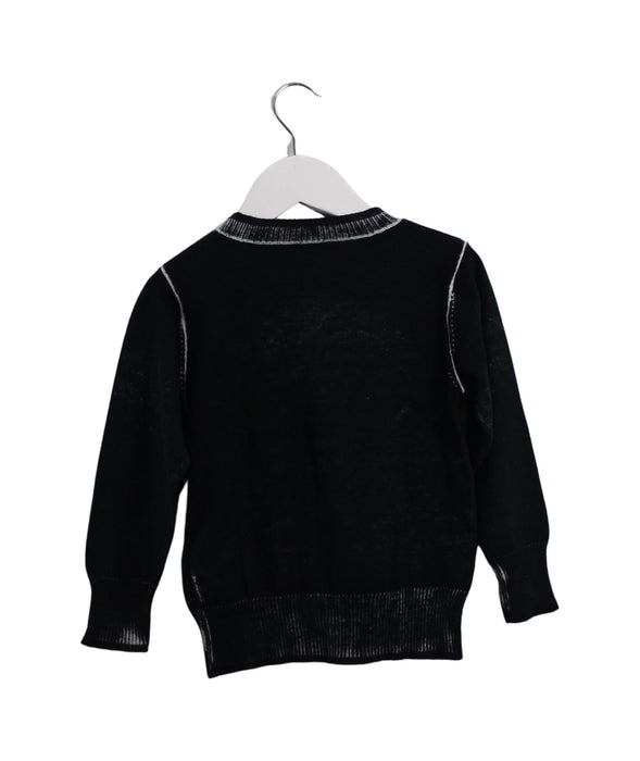 A Black Knit Sweaters from Armani in size 4T for boy. (Back View)