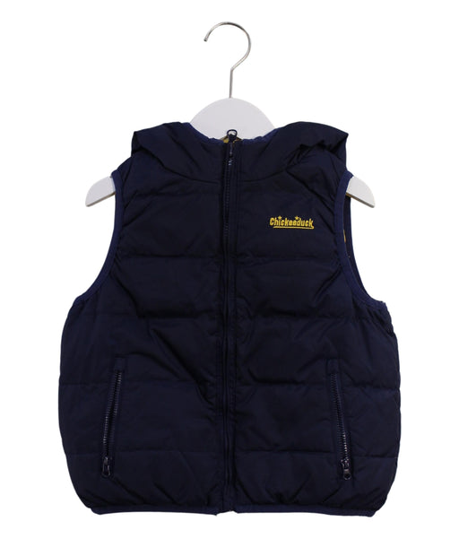 A Yellow Outerwear Vests from Chickeeduck in size 4T for boy. (Front View)