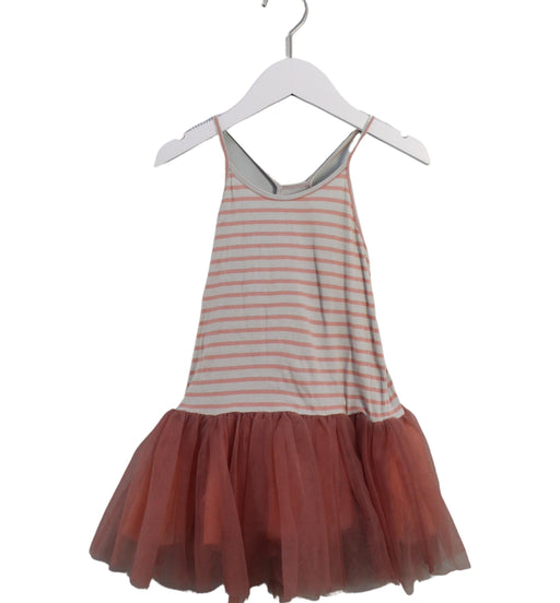 A Pink Sleeveless Dresses from jnby by JNBY in size 5T for girl. (Front View)