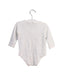 A White Long Sleeve Bodysuits from Mides in size 6-12M for boy. (Back View)