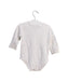A White Long Sleeve Bodysuits from Mides in size 6-12M for boy. (Back View)