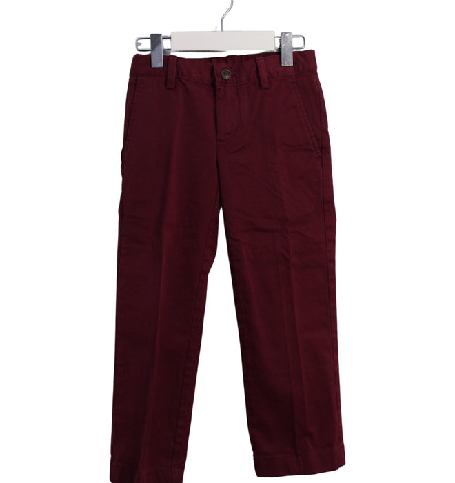 A Red Casual Pants from Brooks Brothers in size 4T for boy. (Front View)