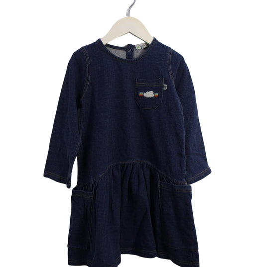 A Blue Long Sleeve Dresses from The Bonnie Mob in size 4T for girl. (Front View)