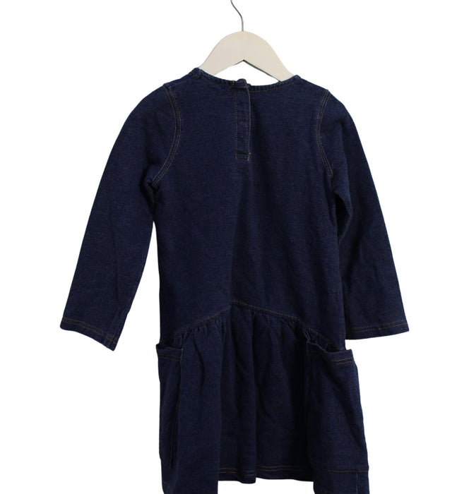 A Blue Long Sleeve Dresses from The Bonnie Mob in size 4T for girl. (Back View)
