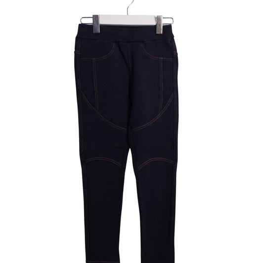 A Navy Casual Pants from Momonittu in size 8Y for girl. (Front View)