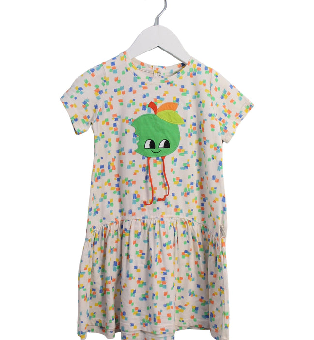 A Multicolour Short Sleeve Dresses from The Bonnie Mob in size 4T for girl. (Front View)