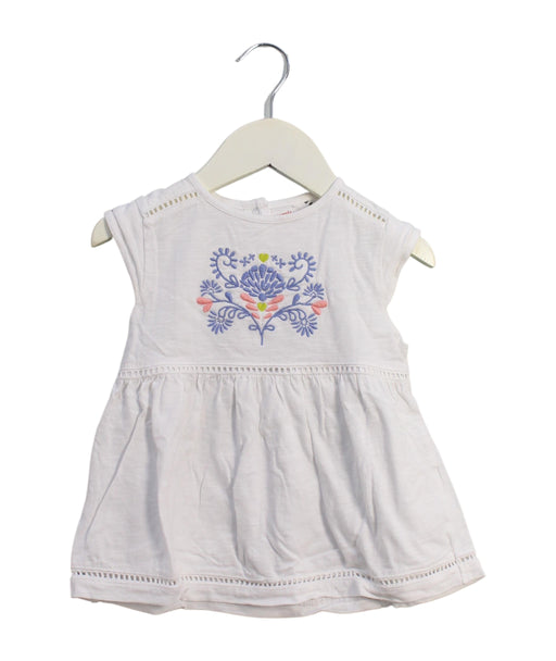 A White Sleeveless Dresses from DPAM in size 3T for girl. (Front View)