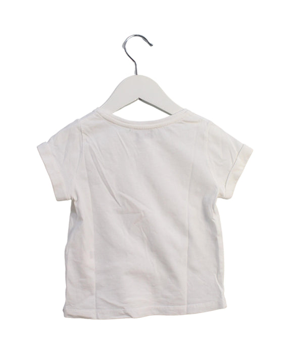 A White Short Sleeve T Shirts from Cyrillus in size 3T for girl. (Back View)