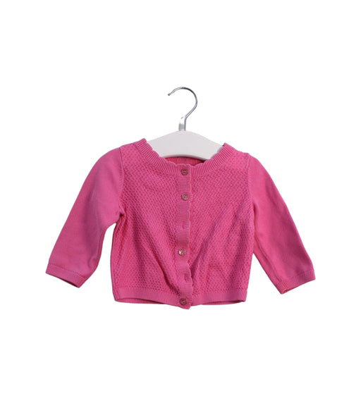 A Pink Cardigans from Tommy Hilfiger in size 6-12M for girl. (Front View)