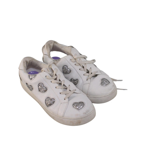 A White Sneakers from Kurt Geiger in size 9Y for girl. (Front View)