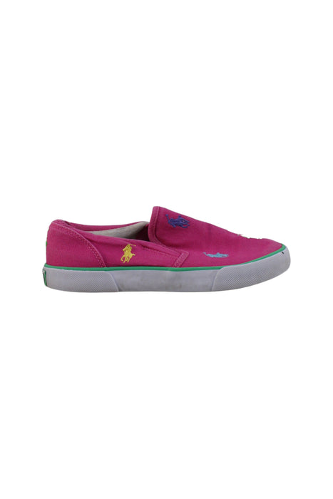 A Pink Slip Ons from Polo Ralph Lauren in size 5T for girl. (Back View)