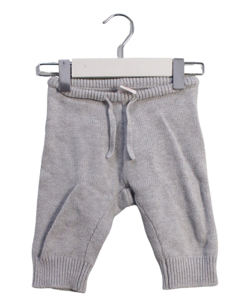 A Grey Sweatpants from Seed in size 0-3M for girl. (Front View)