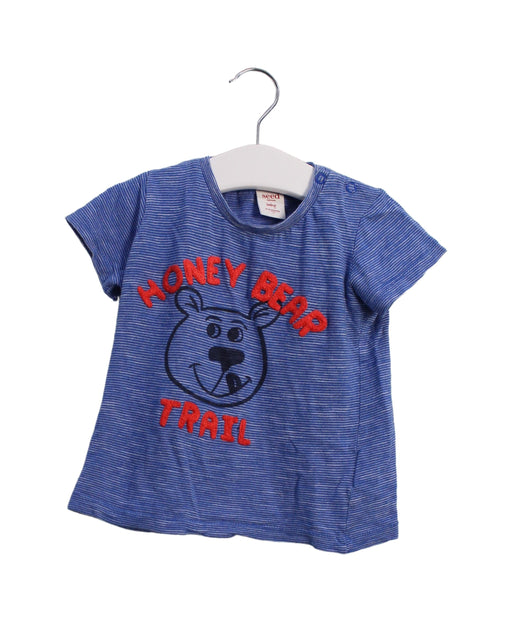 A Blue Short Sleeve T Shirts from Seed in size 12-18M for boy. (Front View)