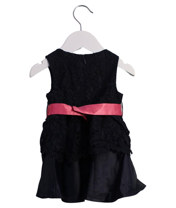 A Navy Sleeveless Dresses from Armani in size 3-6M for girl. (Back View)