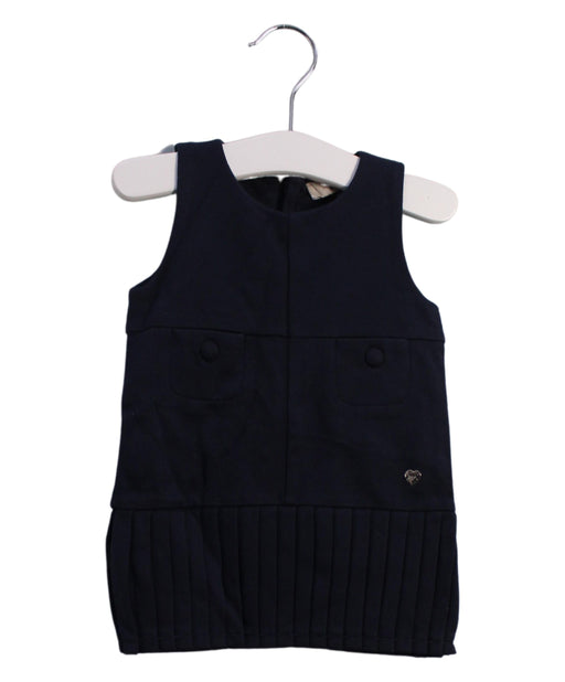 A Navy Sleeveless Dresses from Armani in size 3-6M for girl. (Front View)