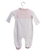 A White Onesies from Armani in size 0-3M for girl. (Back View)