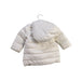 A White Puffer/Quilted Jackets from Armani in size 6-12M for girl. (Back View)