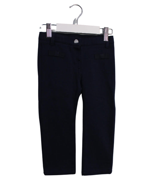 A Navy Dress Pants from Jacadi in size 18-24M for girl. (Front View)