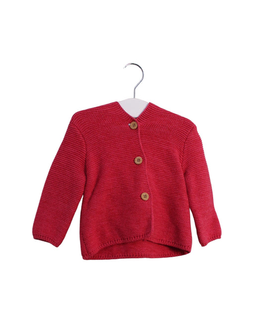A Pink Lightweight Jackets from Sprout in size 3-6M for girl. (Front View)