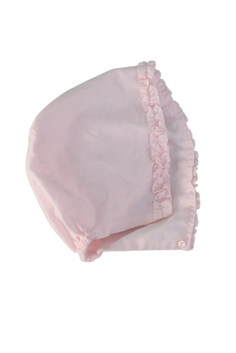 A Pink Sun Hats from Sarah Louise in size 0-3M for girl. (Front View)