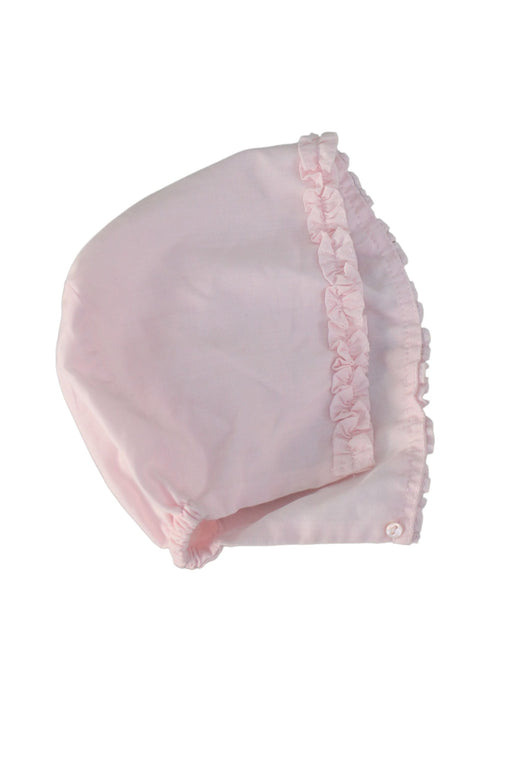 A Pink Sun Hats from Sarah Louise in size 0-3M for girl. (Front View)