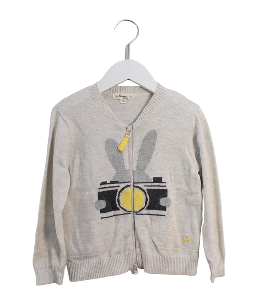 A Beige Lightweight Jackets from The Bonnie Mob in size 4T for girl. (Front View)