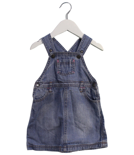 A Blue Overall Dresses from Jojo Maman Bébé in size 18-24M for girl. (Front View)