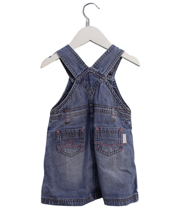 A Blue Overall Dresses from Jojo Maman Bébé in size 18-24M for girl. (Back View)