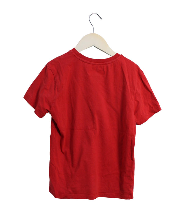 A Red Short Sleeve T Shirts from Ferrari in size 7Y for boy. (Back View)