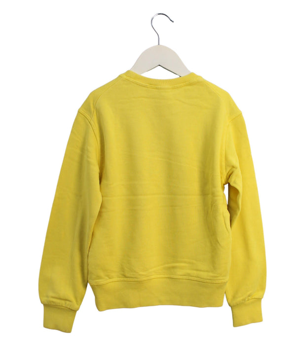 A Yellow Crewneck Sweatshirts from DSquared2 in size 8Y for boy. (Back View)