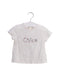 A White Short Sleeve T Shirts from Chloe in size 6-12M for girl. (Front View)