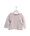 A Pink Long Sleeve Tops from Petit Bateau in size 3T for girl. (Front View)