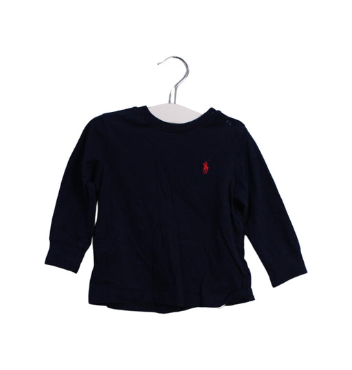 A Navy Long Sleeve Tops from Ralph Lauren in size 6-12M for boy. (Front View)