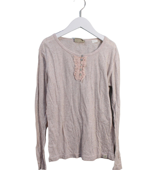 A Pink Long Sleeve Tops from Scotch & Soda in size 12Y for girl. (Front View)