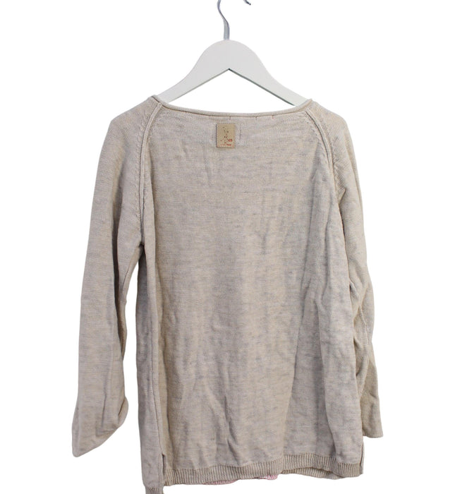 A Beige Crewneck Sweatshirts from Scotch & Soda in size 14Y for girl. (Back View)