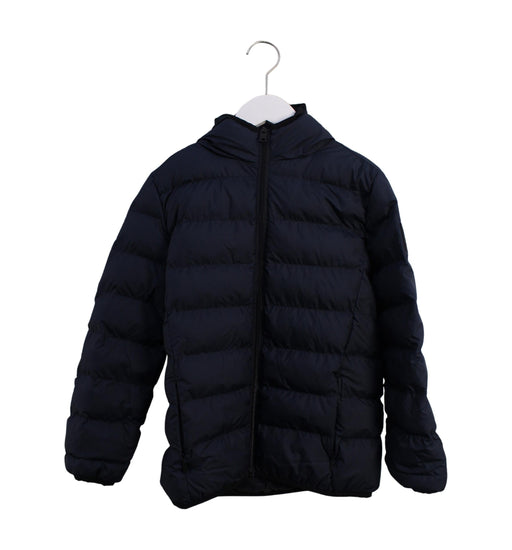 A Navy Puffer/Quilted Jackets from Ecoalf in size 10Y for boy. (Front View)