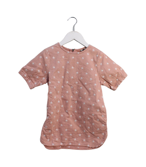 A Pink Short Sleeve Dresses from Stella McCartney in size 4T for girl. (Front View)