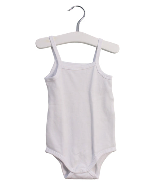 A White Sleeveless Bodysuits from Vertbaudet in size 12-18M for neutral. (Front View)