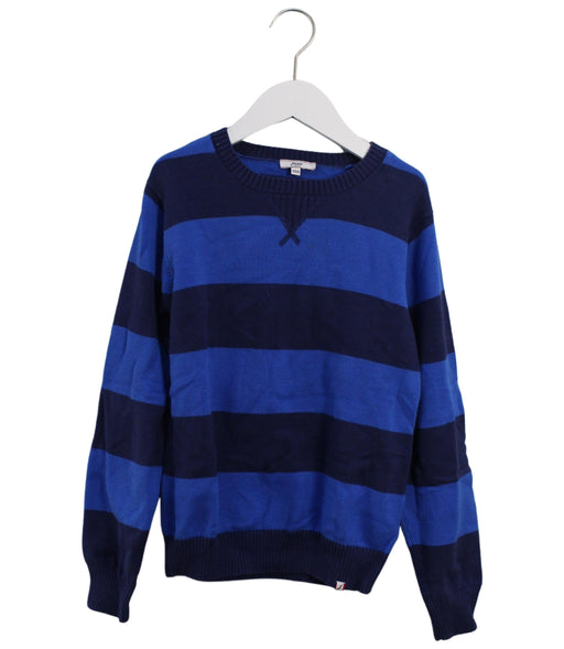 A Blue Crewneck Sweatshirts from Jacadi in size 10Y for boy. (Front View)