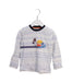 A Blue Long Sleeve Tops from Velveteen in size 4T for boy. (Front View)