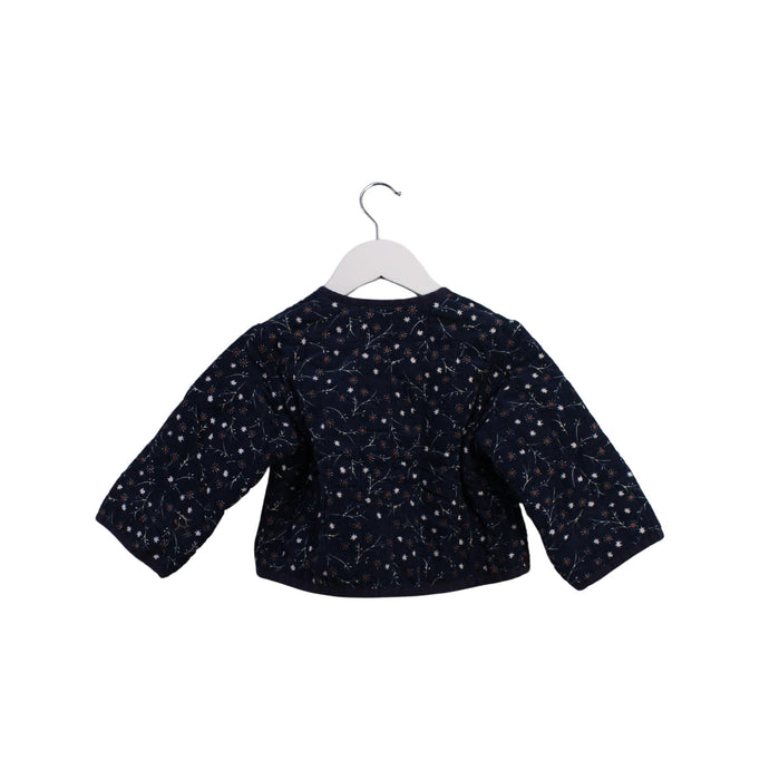 A Navy Lightweight Jackets from Bonton in size 12-18M for girl. (Back View)