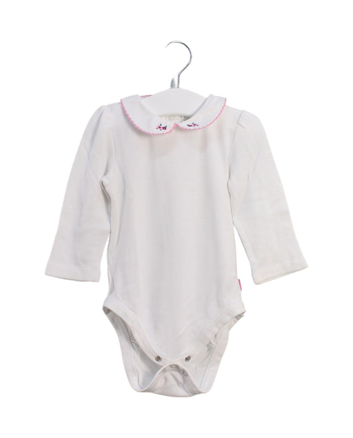 A White Long Sleeve Bodysuits from Jojo Maman Bébé in size 6-12M for girl. (Front View)