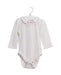 A White Long Sleeve Bodysuits from Jojo Maman Bébé in size 6-12M for girl. (Front View)