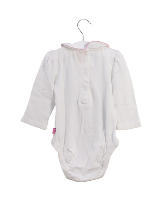 A White Long Sleeve Bodysuits from Jojo Maman Bébé in size 6-12M for girl. (Back View)